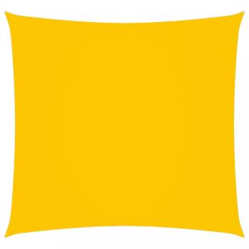 Stínící plachta čtvercová 7 x 7 m oxfordská látka Dekorhome Žlutá