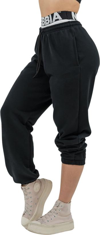 Nebbia Fitness Sweatpants Muscle Mommy Black S Fitness kalhoty