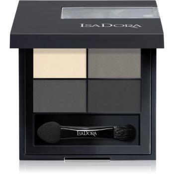 IsaDora Eye Shadow Quartet paletka očních stínů odstín 03 Smoky Eyes 3,5 g