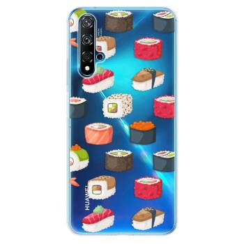 Odolné silikonové pouzdro iSaprio - Sushi Pattern - Huawei Nova 5T