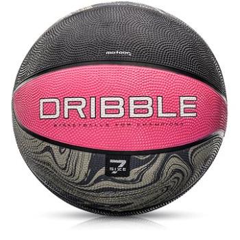Basketbalový míč Meteor Dribble, vel. 7, růžový (6938385304168)