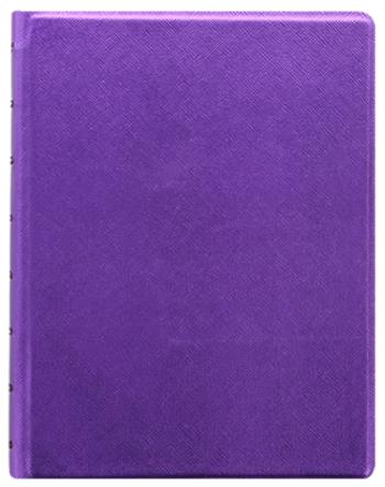 Filofax Notebook Saffiano Metallic, A5, fialová