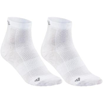 Craft COOL MID 2 PACK Sportovní ponožky, bílá, velikost 37-39
