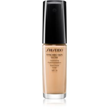 Shiseido Synchro Skin Glow Luminizing Fluid Foundation rozjasňující make-up SPF 20 odstín Golden 4 30 ml