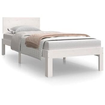 Rám postele bílý masivní dřevo 75 × 190 cm Small Single, 810456 (810456)