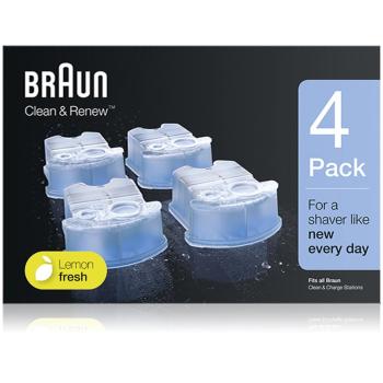 Braun Series Clean & Renew náhradní náplně do čisticí stanice s vůní Lemon Fresh 4 ks