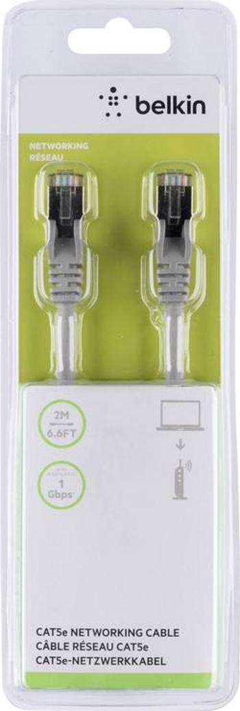 Síťový kabel RJ45 Belkin A3L793BT02M-H-S, CAT 5e, S/FTP, 2.00 m, šedá