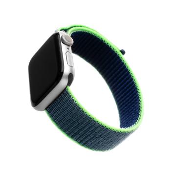 Fixed Nylonový řemínek Nylon Strap pro Apple Watch 40mm/ Watch 38mm, neonově modrý 1ks