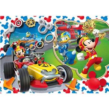 Clementoni Puzzle Mickey Mouse: Na závodním okruhu MAXI 104 dílků (8005125237098)