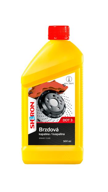 Brzdová kapalina DOT 3, 500 ml SHERON