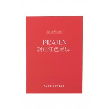 Pilaten Native Blotting Paper Control Red 100 ks čisticí ubrousky na smíšenou pleť; na mastnou pleť; na problematickou pleť s akné