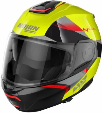 Nolan N100-6 Paloma N-Com Led Yellow Red/Silver/Black 2XL Přilba