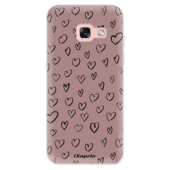 Odolné silikonové pouzdro iSaprio - Heart Dark - Samsung Galaxy A3 2017