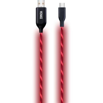 YCU 341 RD LED USB C kabel / 1m YENKEE