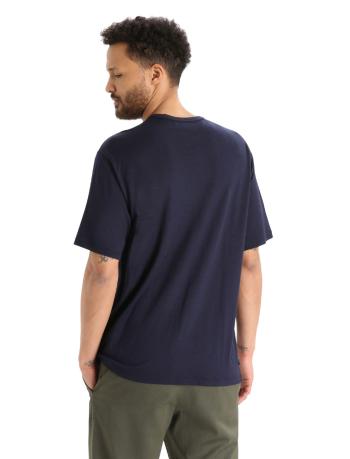 pánské triko krátký rukáv ICEBREAKER Mens Granary SS Pocket Tee, Midnight Navy velikost: M