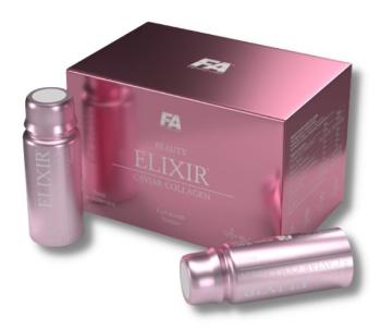 Beauty Elixir Caviar Collagen ampulky - Fitness Authority 12 x 60 ml. Fruit Punch