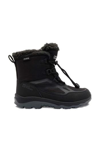 Dětské zimní boty Jack Wolfskin VOJO SHELL XT TEXAPORE MID černá barva