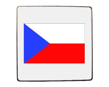 Magnet čtverec kov Česká republika