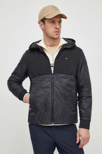 Bunda Tommy Hilfiger pánská, černá barva, přechodná, MW0MW34955