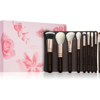 ZOEVA The Complete Brush Set Rose Golden Edition sada štětců s taštičkou