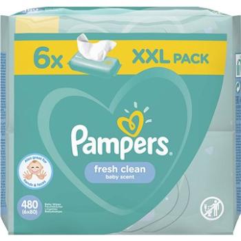 PAMPERS Fresh Clean XXL 480 ks (6× 80 ks) (8006540174746)