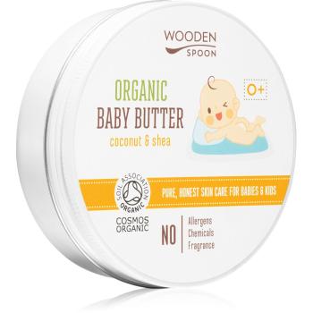 WoodenSpoon Organic Coconut & Shea tělové máslo pro děti od narození 100 ml