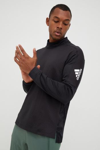 Tréninkové tričko s dlouhým rukávem adidas Performance černá barva