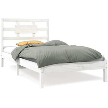 Rám postele bílý masivní dřevo 90 × 190 cm Single, 3105631 (3105631)
