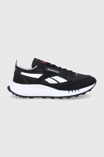 Boty Reebok Classic CL Legacy S24169 černá barva, na plochém podpatku