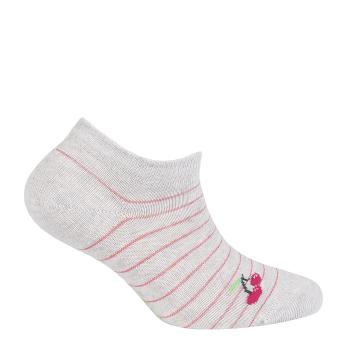 Dětské kotníkové ponožky WOLA TŘEŠNĚ šedý melír Velikost: 21-23