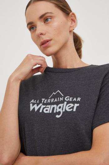 Tričko Wrangler Atg , šedá barva