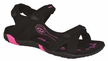 Loap boty dámské CAFFA sandály černo/růžové 36
