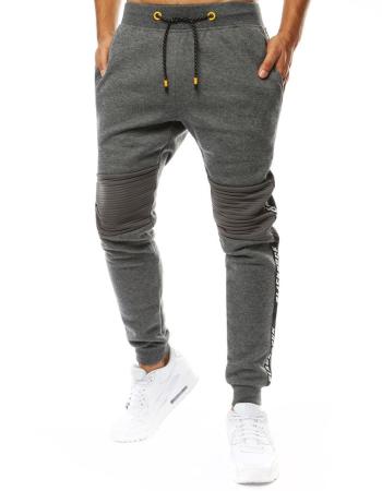 ANTRACITOVÉ JOGGERY S PRUHY UX3541 Velikost: M