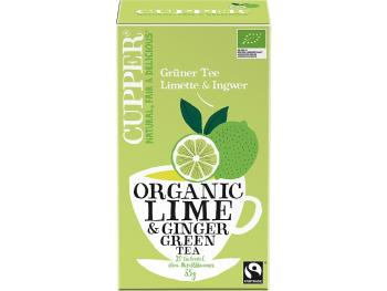 Cupper Bio zelený čaj Limetka a Zázvor 20 x 1.75 g