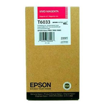 EPSON T6033 (C13T603300) - originální cartridge, purpurová, 220ml