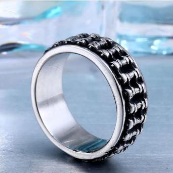 Ziskoun Masivní řetěz- prsten z chirurgické oceli SR152 Velikost: 7