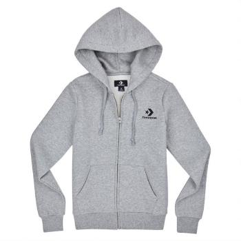 Converse STAR CHEVRON EMB FZ HOODIE Dámská mikina, šedá, velikost XS