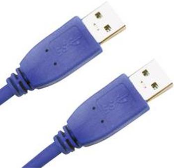 Kabel USB 3.0 A /A 1 m modrý