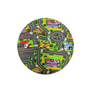 Dětský koberec City life kruh (VOPI599nad)