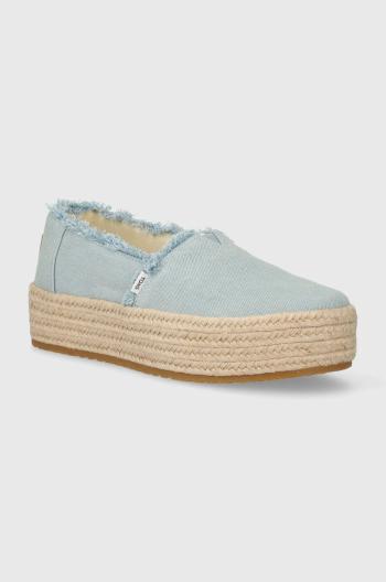 Espadrilky Toms Valencia na platformě, 10019798