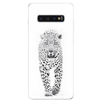 Odolné silikonové pouzdro iSaprio - White Jaguar - Samsung Galaxy S10+