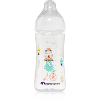 Bebeconfort Emotion White kojenecká láhev Bear 0-12 m 270 ml