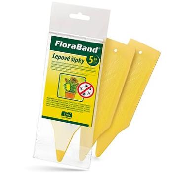 FLORABAND Lepové šipky k ochraně květin před škůdci 5 ks 4,7× 14,8 cm (8594021250633)