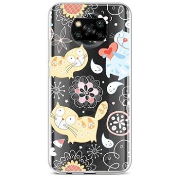 TopQ Xiaomi Poco X3 silikon Happy Cats 60842 (Sun-60842)