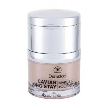 Dermacol Caviar Long Stay Make-Up & Corrector 30 ml make-up 1 Pale na všechny typy pleti; na rozjasnění pleti; výživa a regenerace pleti