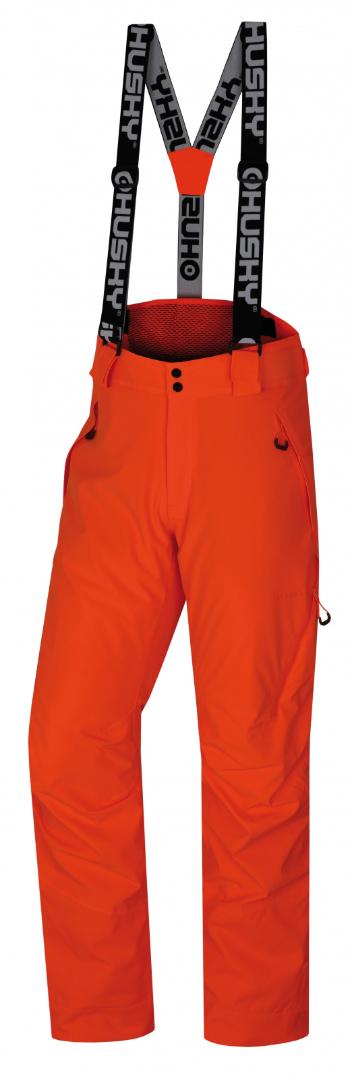 Husky Pánské lyžařské kalhoty  Mitaly M neonově oranžová Velikost: L