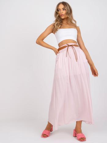 SVĚTLE RŮŽOVÁ MAXI SUKNĚ -TW-SD-BI-1283.49-LIGHT PINK Velikost: XL