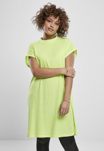 Urban Classics Ladies Turtle Extended Shoulder Dress electriclime - S