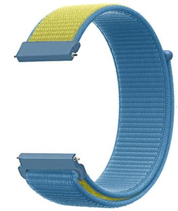 4wrist Provlékací řemínek pro Garmin 20 mm - Blue/Yellow