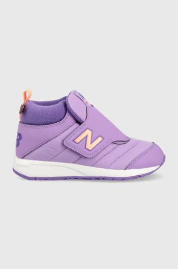 Dětské zimní boty New Balance PTCOZYGP fialová barva